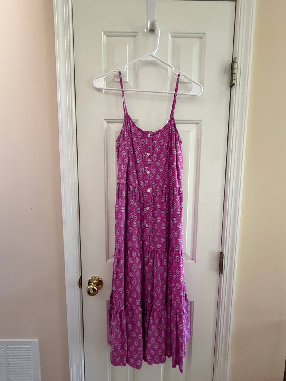 J. Crew Pink Floral Print Dress
